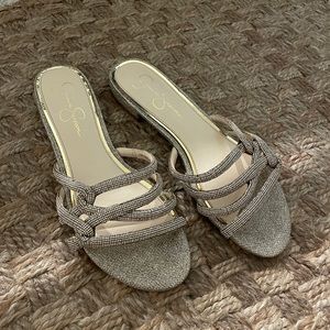 Jessica Simpson Gold Sandals